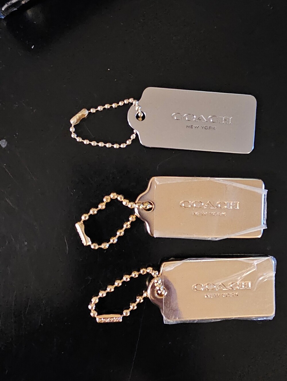 Authentic Coach Metal Hangtag Bundle Three (3)
